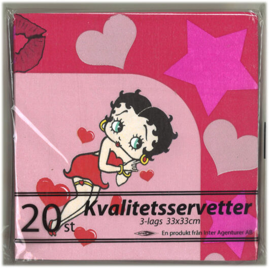 Servetter Betty Boop 20st