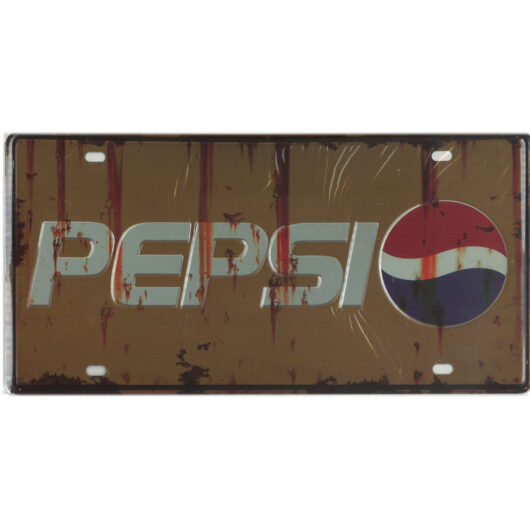 Metallskylt Pepsi 30x15 cm