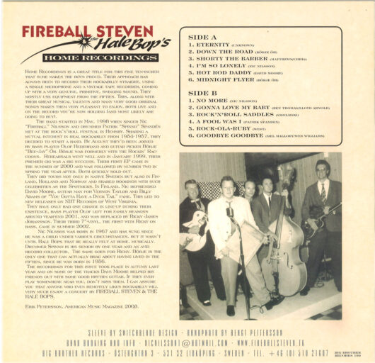 10"  Fireball Steven and The Hale Bop's - Bild 2