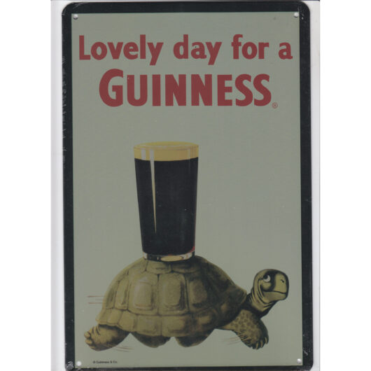 Guinness Lovely Day For A (Plåtskylt 20x30 cm)