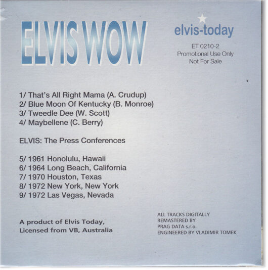 CD Elvis Presley Elvis Wow - Bild 2