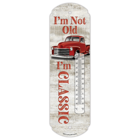 Termometer I'm Not Old - I'm Classic (44 x 13,3 cm. Djup 2 cm)