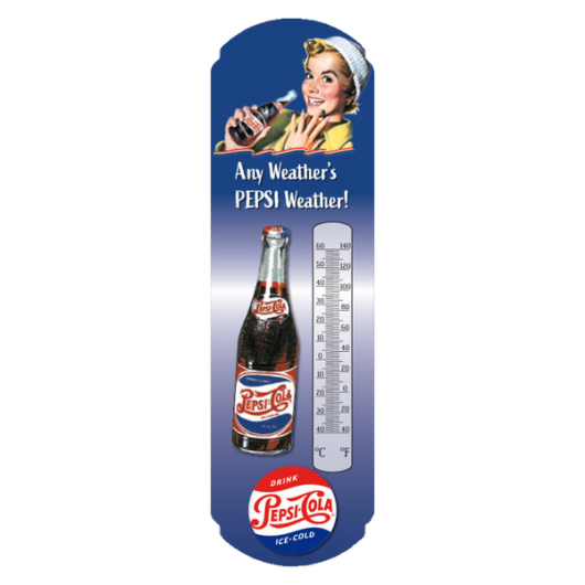 Termometer Any Weather's Pepsi Weather (44 x 13,3 cm. Djup 2 cm)