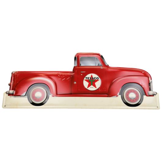 Texaco Red Pickup (60 x 46 cm)