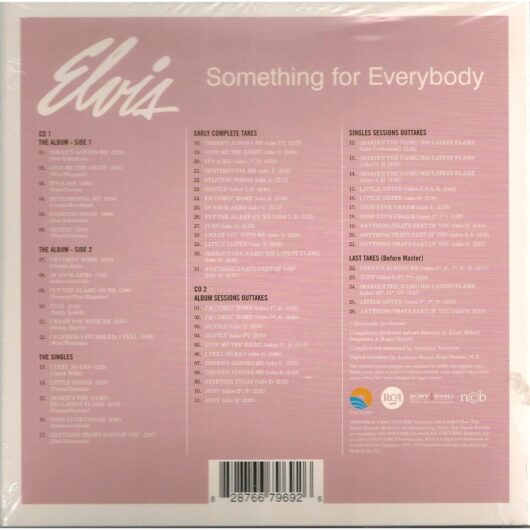 CD Elvis Presley Something For Everybody (Dubbel CD 7" format )(Follow That Dream Records) - Bild 2