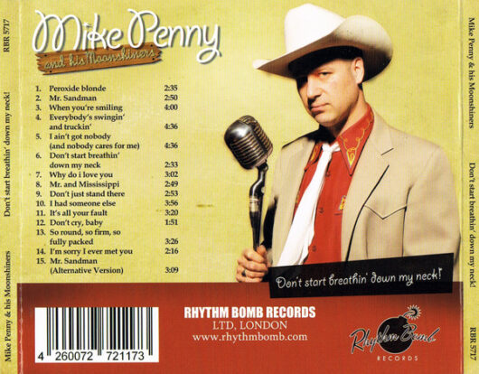 CD Mike Penny & His Moonshiners – Don't Start Breathin' Down My Neck! - Bild 2